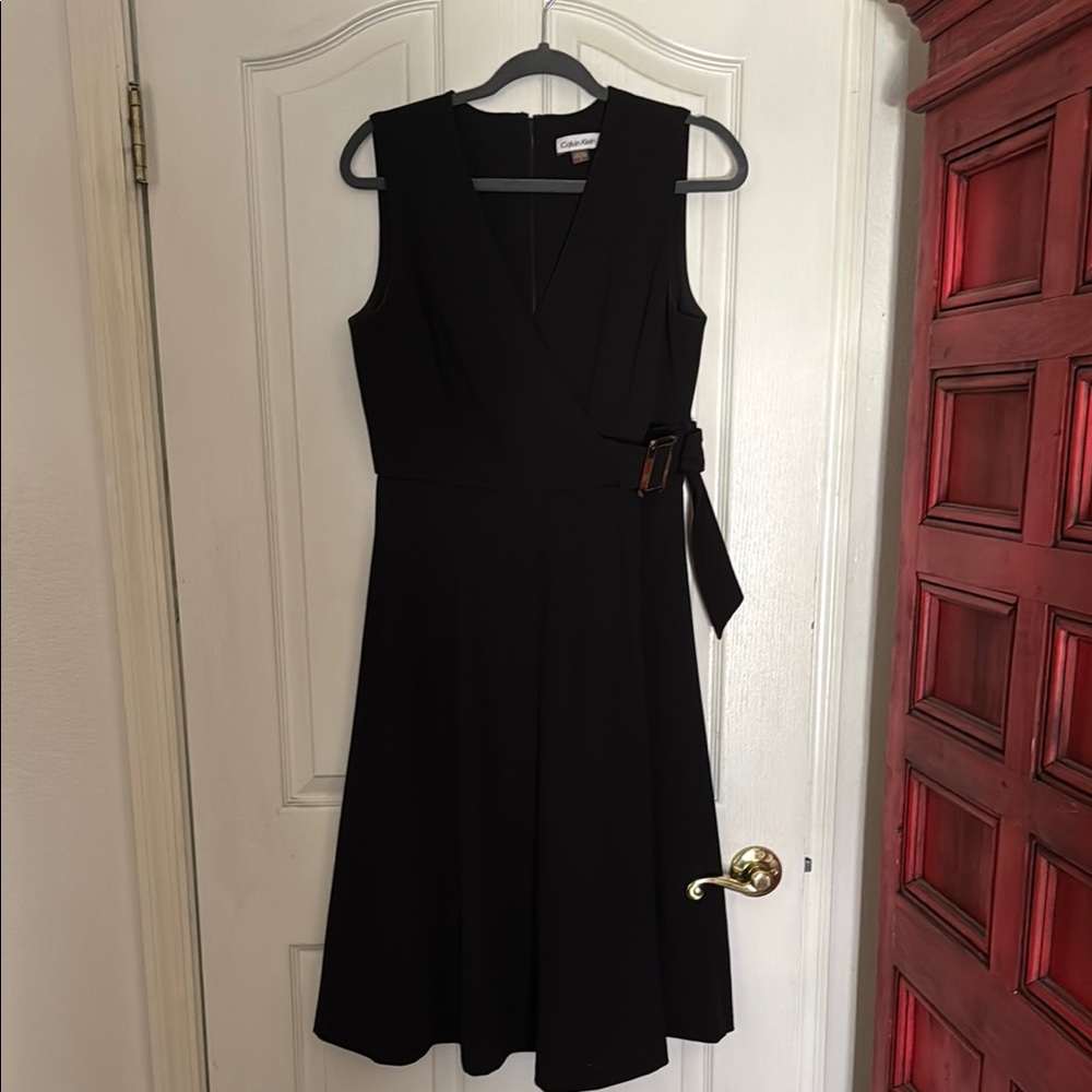 Calvin Klein Black Midi Dress